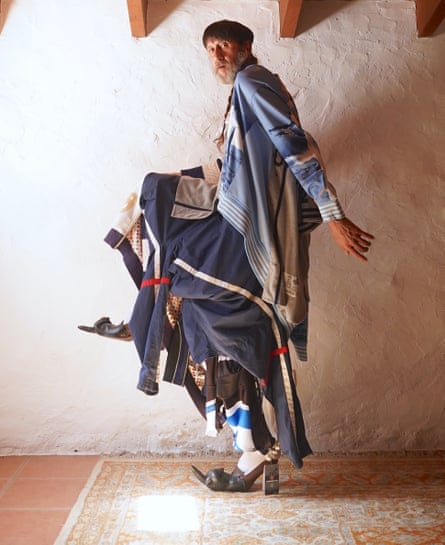 Miguel Adrover wears a look from his AW12 collection