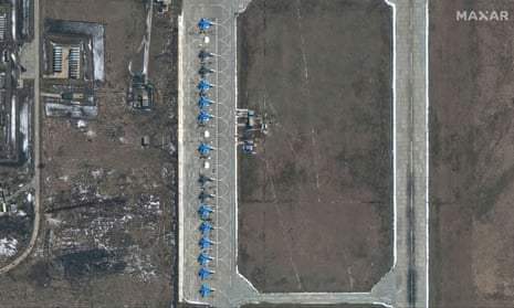 Morozovsk airbase in Russia in 2021.
