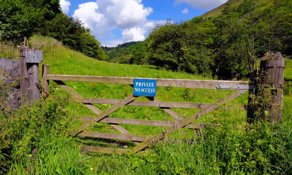 Private no access to farm land, Derbyshire Peak District