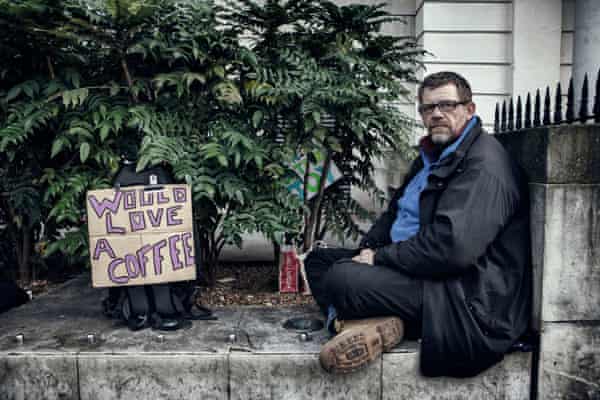 Andy, Homeless in St. Martins In The Field Church Plaza.
