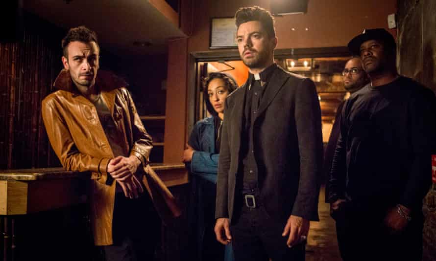 Joseph Gilgun, Ruth Negga and Dominic Cooper in Preacher