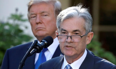 Donald Trump and Jerome Powell