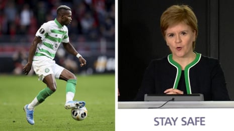 Sturgeon warns of Scottish football shutdown after Boli Bolingoli coronavirus breach – video 