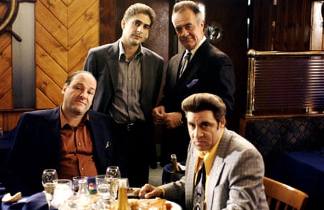 ‘It could be like The Simpsons’ … from left, James Gandolfini, Michael Imperioli, Tony Sirico and Steven Van Zandt in The Sopranos.
