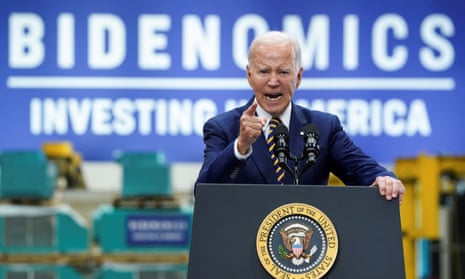 U.S. President Biden touts economic agenda during visit to Milwaukee, Wisconsin.
