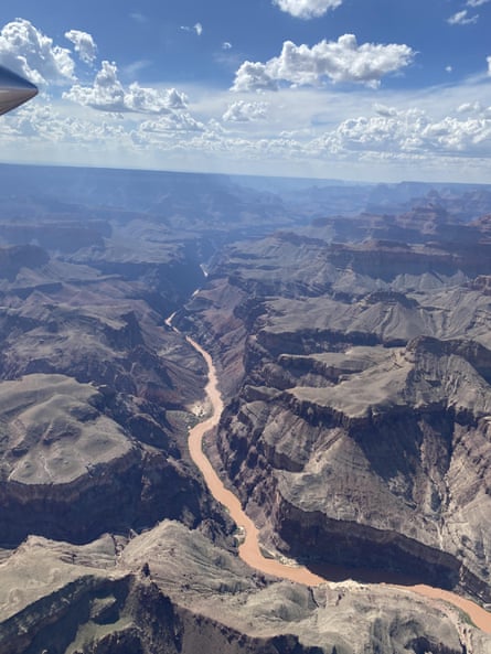 water flowing through the Grand Canyon National Park