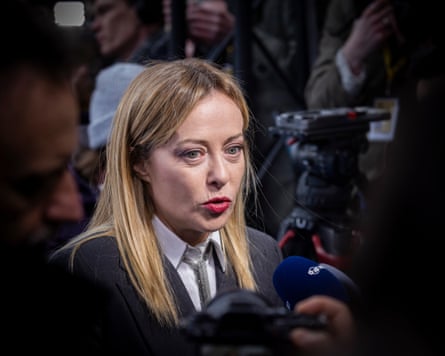 prime minister of Italy Giorgia Meloni