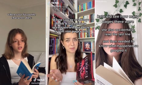 BookTok boom … screenshots from @alifeofliterature, @emilymiahreads and @kateslibrary.