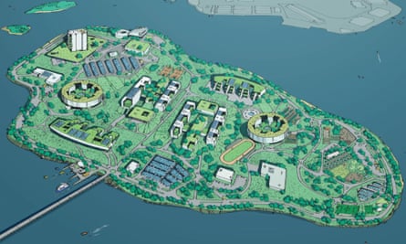A group of Manhattan architects have created an alternative college-campus like plan for Rikers Island in opposition to the proposed towers.
