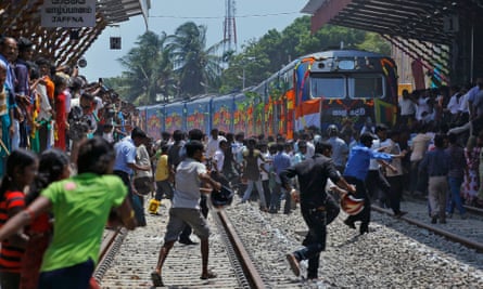 The Queen of Jaffna train arrives in Jaffna.