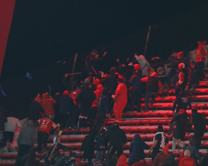 Chile president condemns ‘obvious irresponsibility’ after fan violence suspends Copa Sudamericana match