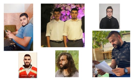 Pictures of healthcare workers killed in Israeli strike.