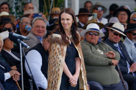  New Zealand Prime Minister Jacinda Ardern looks on during Rātana Celebrations on January 24, 2023 in Whanganui, New Zealand. The 2023 Rātana Celebrations mark the last day as Prime Minister for Jacinda Ardern following her resignation on January 19. 