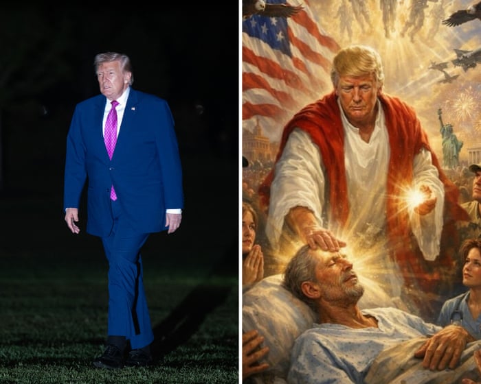 Trump deletes post with AI image of himself as Christ-like figure after outcry