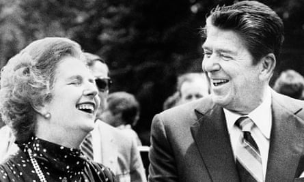Reagan with the British prime minister Margaret Thatcher at the Ottawa Summit in 1981.