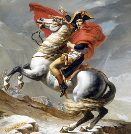 Napoleon Crossing the Saint-Bernard Pass, painting by Jacques-Louis David