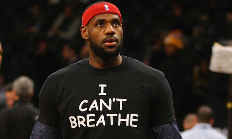 LeBron James is one of a number of NBA athletes who has spoken about social issues