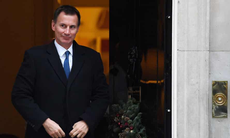 Jeremy Hunt at Downing Street this week