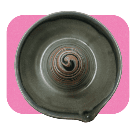 Handmade Ceramic Lemon Squeezer Blue/Green Sold by Laura Creer Studio