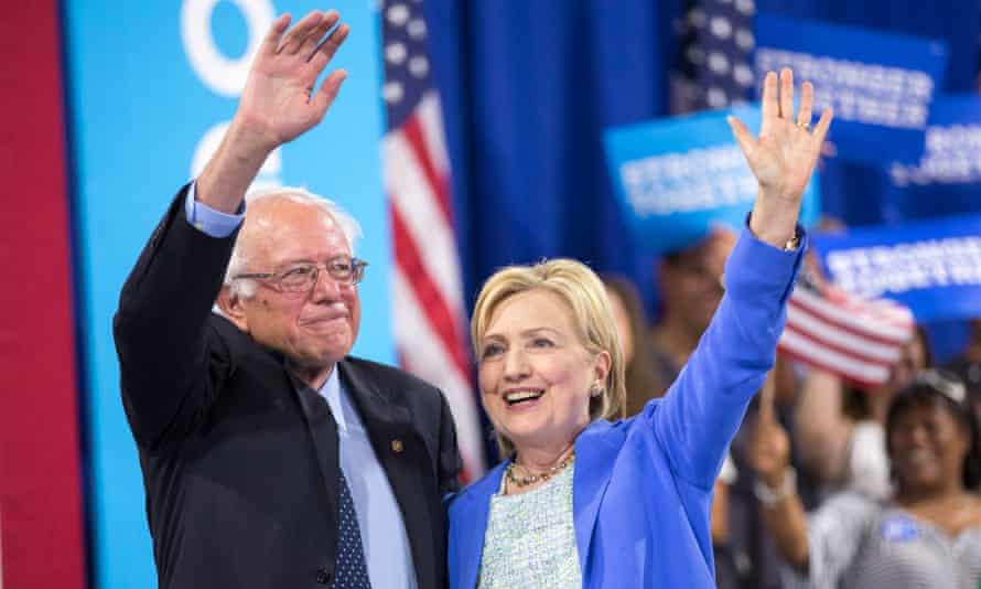 Clinton and Sanders in New Hampshire last year, when she received his endorsement. But now the pair's truce seems to have ended.