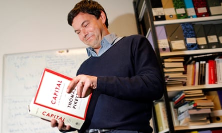 Thomas Piketty, French economist and academic, in his book-lined office at the French School for Advanced Studies in the Social Sciences in Paris.