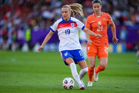 Aggie Beever-Jones playing against the Netherlands.