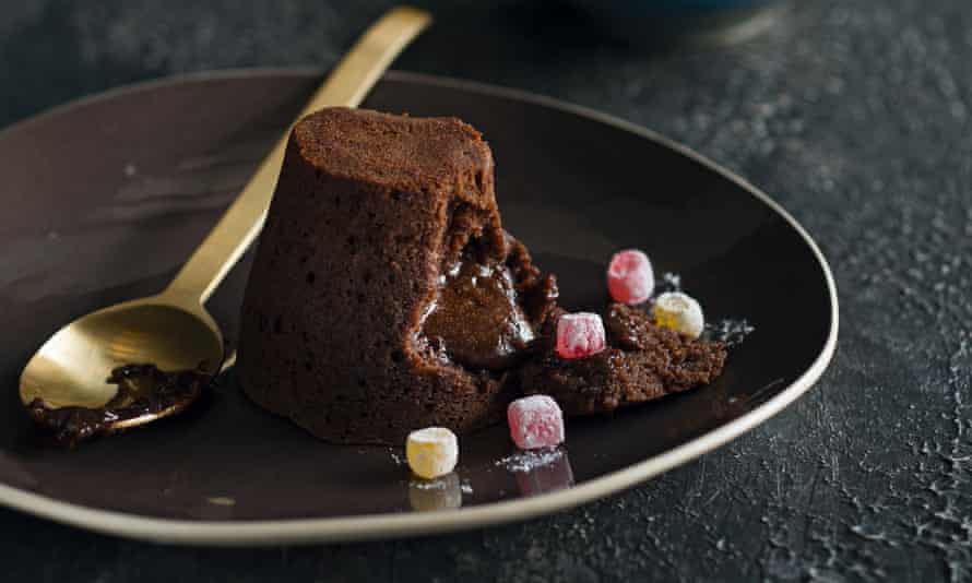 Chocolate Fudge Pudding Cakes with Turkish Delight from Greg and Lucy Malouf.