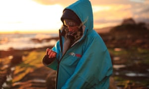 woman in dryrobe