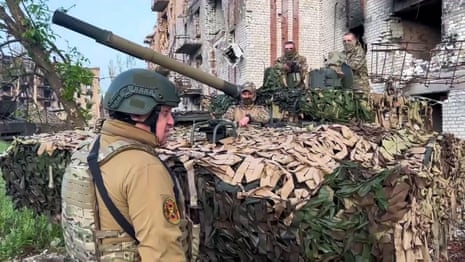 Wagner group boss says its forces are leaving Bakhmut to Russian military – video