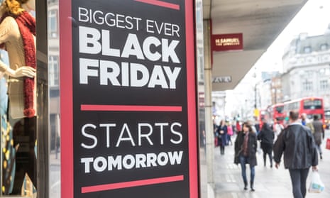 Black Friday sale poster in London