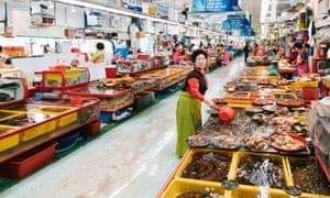 The fish market in Busan.