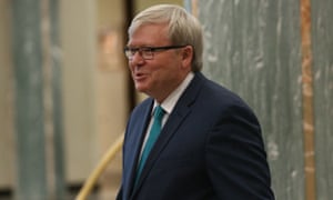 Kevin Rudd last month in Canberra