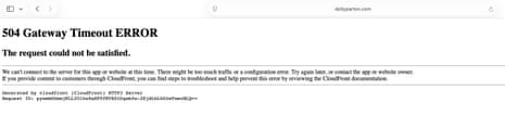 Screenshot of dollyparton.com.