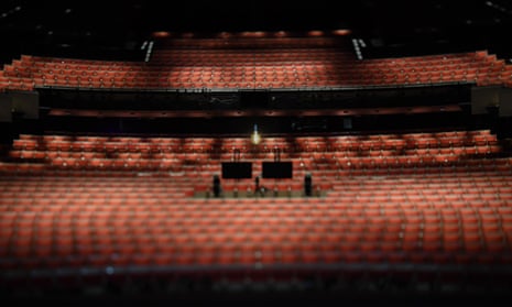 Empty seats at the Sydney Opera House. 