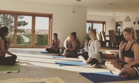 Students at Shamballah Yoga Retreat, Portugal