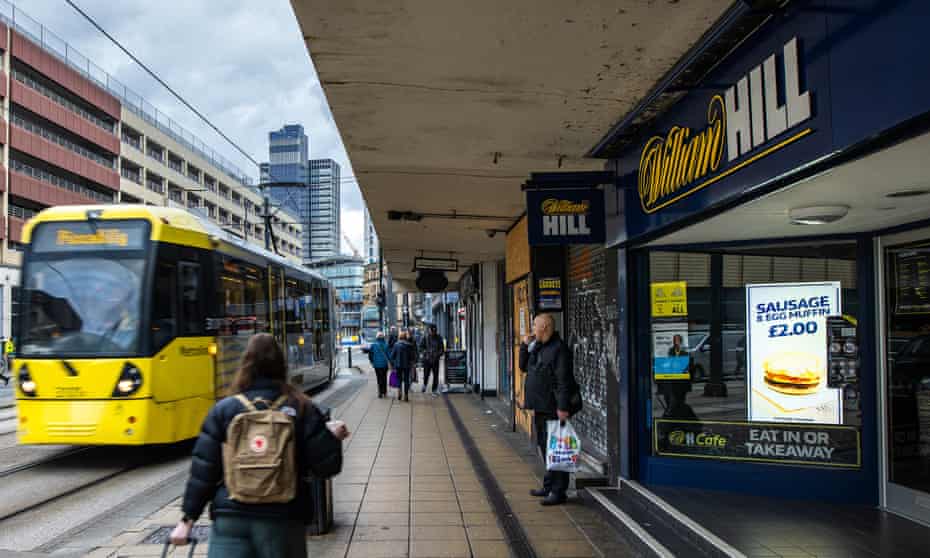 A branch of William Hill in Manchester that offers food in an in-branch cafe