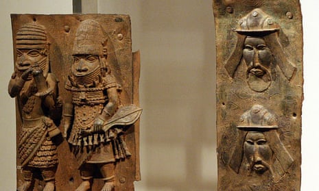 Benin bronzes on display at the British Museum