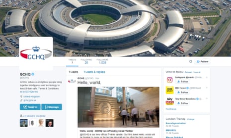 A screengrab taken from the Twitter feed of @GCHQ 