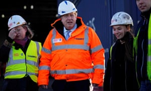 Boris Johnson visits Tilbury Docks.
