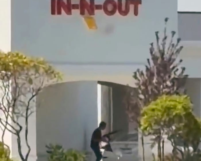 Shooting at In-N-Out Burger restaurant in Idaho leaves three people dead — image supplied by The Guardian World's feed