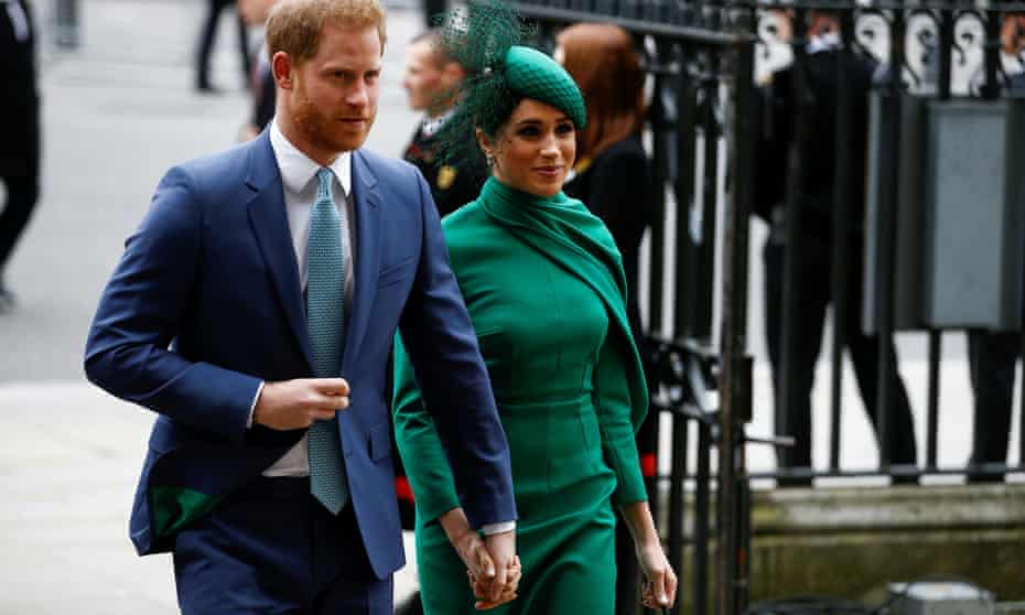 Harry and Meghan at Westminster Abbey in London in March 2020