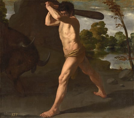 Pounding through his labours … one of many Hercules works.