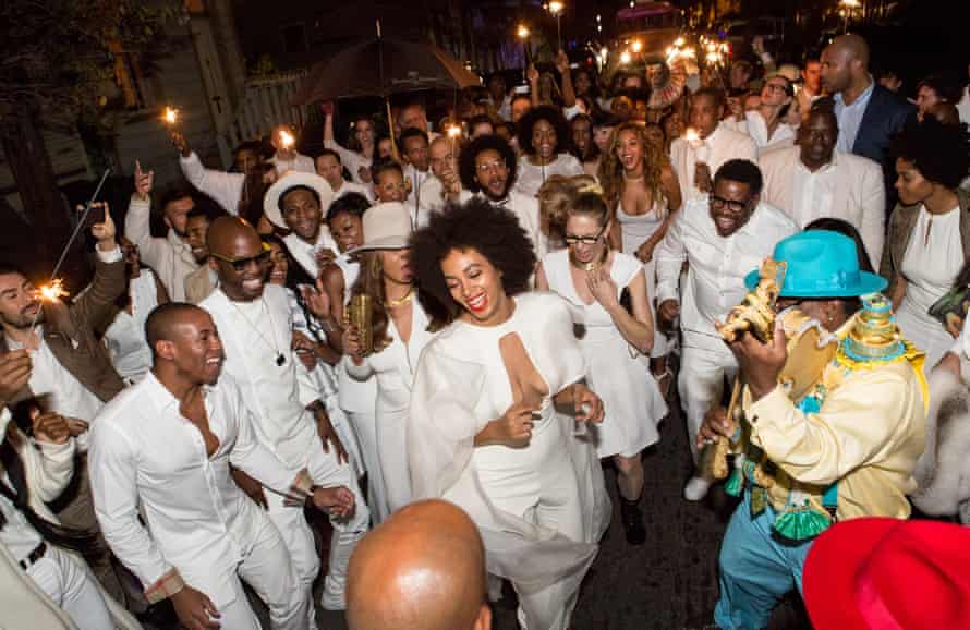 Solange Knowles at her wedding in 2014.