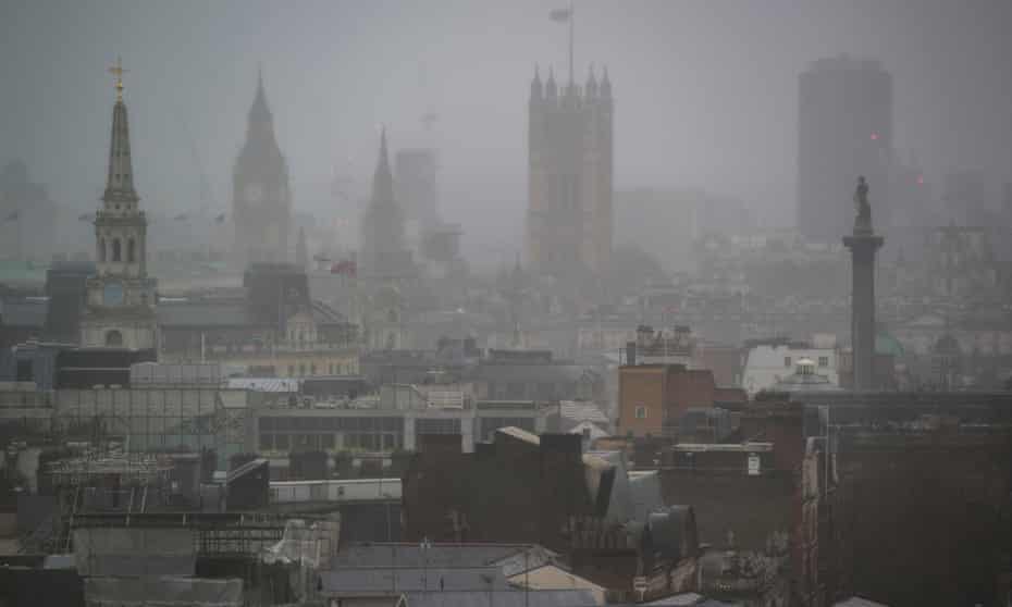 Foggy London day