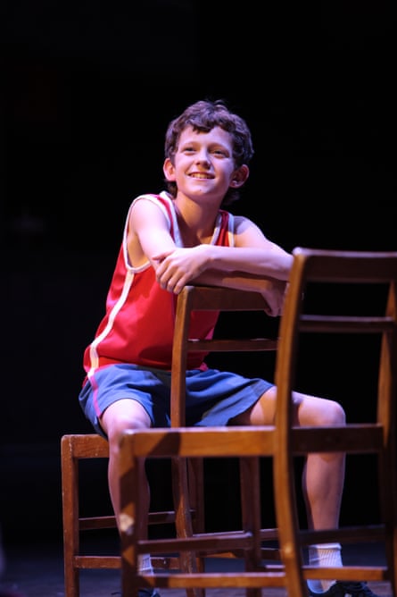 Tom Holland as the first stage Billy Elliot