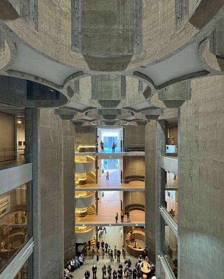 The industrial cadaver is the star of the show … Kunstsilo’s atrium.