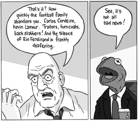 David Squires cartoon on Gianni Infantino and Fifa crisis, panel 3