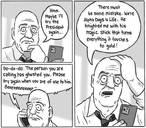 David Squires cartoon on Gianni Infantino and Fifa crisis, panel 5