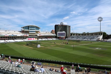 View across Trent Bridge before the start of play.