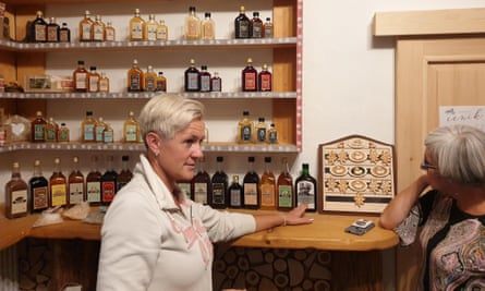 Tanja Rebolj at her schnapps shop in Cvet Gora, Slovenia.